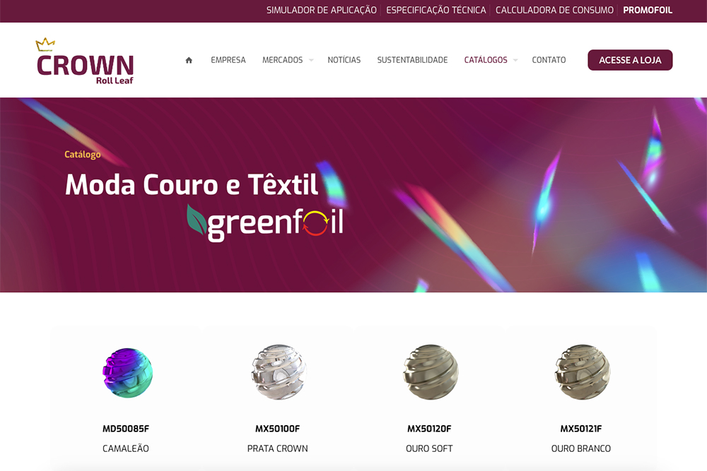 Descubra a nova cor Camaleão da Crown do Brasil e surpreenda seus clientes com uma solução inovadora e versátil para suas criações têxteis e de couro.