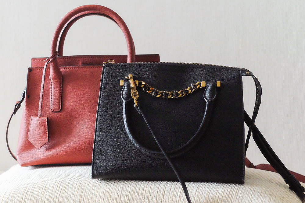 Bolsa com efeito metalizado seguindo as principais trends de moda